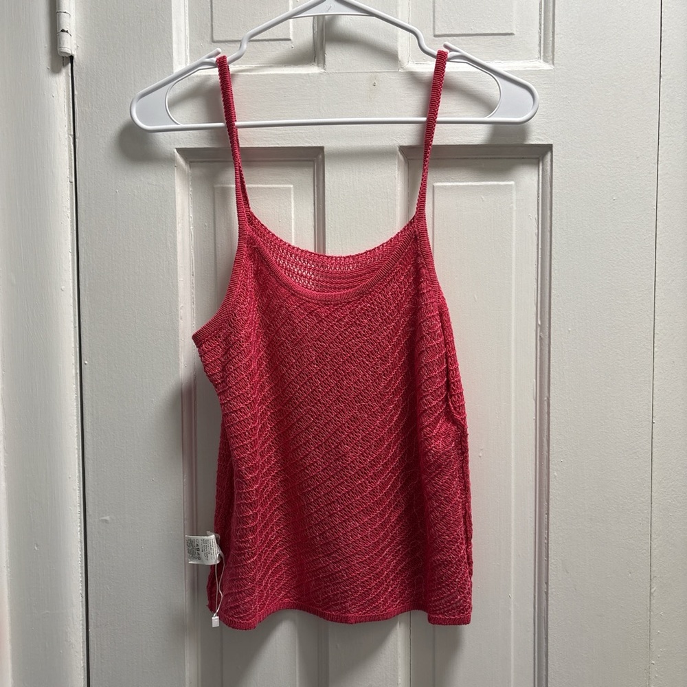 SHEIN Vibrant Pink Knit Camisole